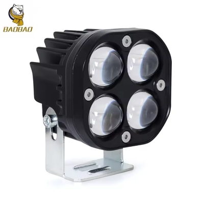 Quadrato stile 4D Bianco luce luminosa resistente all'acqua Motorclcle faro LED