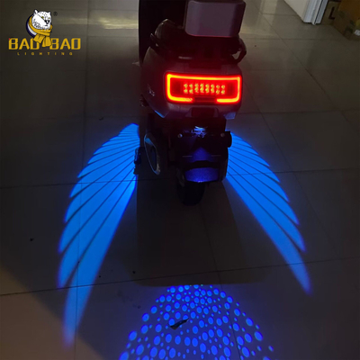Blu Rosso Bianco 12V Aluminio Angolo Ala Motociclo LED luce esterna