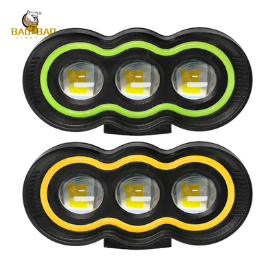 3 LED di plastica verde giallo Motociclo faro LED accessori luci Motociclo