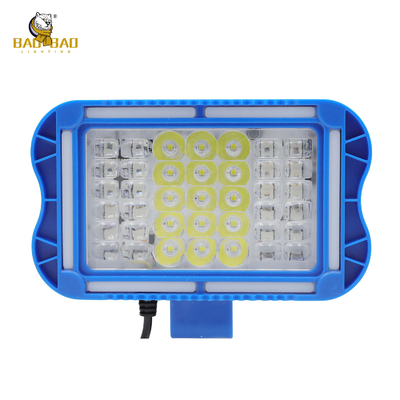 42 Luci a LED Rosso Blu Bianco Giallo Flash Aluminio Cassa Blu Far Moto