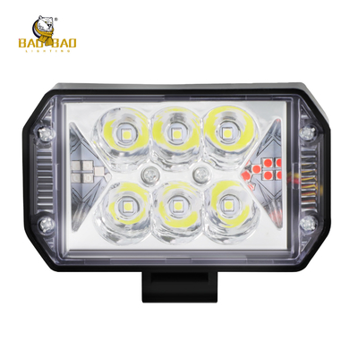 Bianco Flash Blu Rosso Metallico Flare LED Motoscioppo Lampada di nebbia