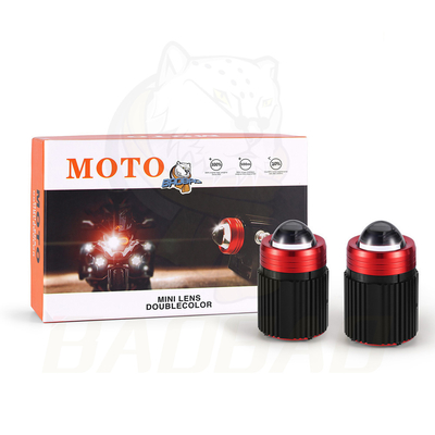 46W Metallo Bianco Giallo Motociclo Ausiliario LED Guida Mini Fog Light
