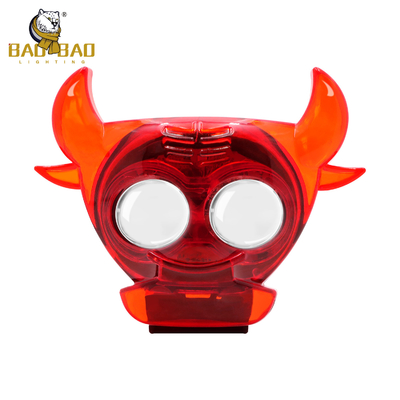 80V Bull Shape RGB Flash 2 perline Proiettore ausiliario Fog Light per bicicletta