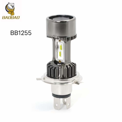 12V lampadina a LED metallica bianca H4 con ventola luce interna moto