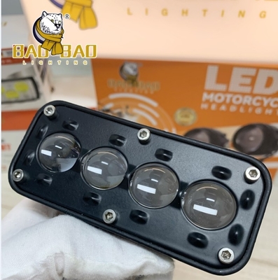 6 perline Fog Light Aluminum Bianco Giallo Flash Doppio colore Motociclo Ricambi