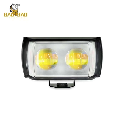 Metal Plastic 2 LED Bianco Giallo Doppio Colore RGB Proiettore Fog Light