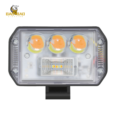 80V LED Work Light Metal Bianco Giallo doppio colore lampeggiante Ricambi motociclo