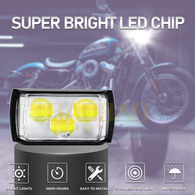 80V 3 perline metallo doppio colore lampeggiante rosso blu Motorycylce LED luci luci