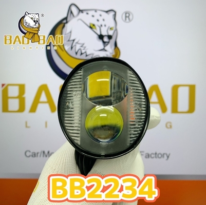 2 perline di metallo Bianco Giallo Doppio colore Mini Guida LED CG125 Modificato