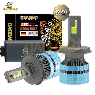 H4 160W Ferro Car Led Far Lamp Lamp S22 Bianco Alta Potenza Ricambi Auto