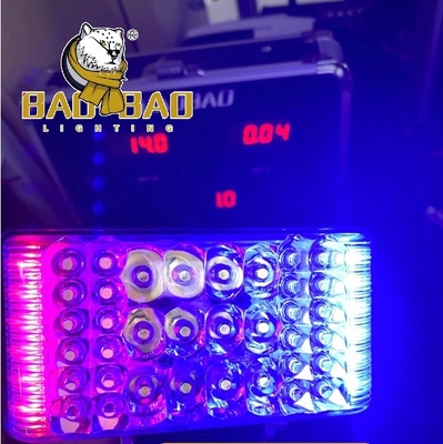 36 lampadina di ferro di schiena Bianco Rosso Blu Flash luce della polizia luci a LED proiettori per CG per HAOJUE