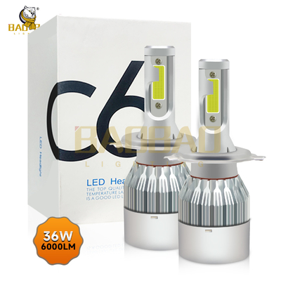 C6 H4 Bianco e giallo doppio colore 18 Watt Ferro Metallico Faretto auto lampadina Ricambi auto