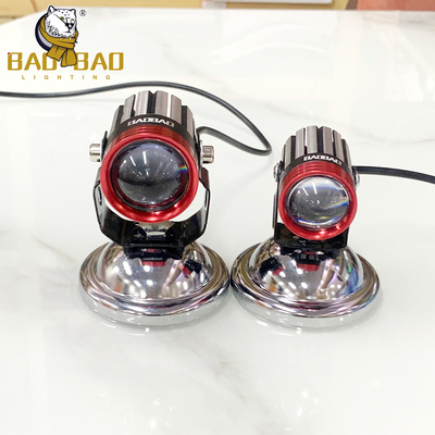 Luci bianche gialle Luci di nebbia Aluminio 12-80V Luci per moto BB2514