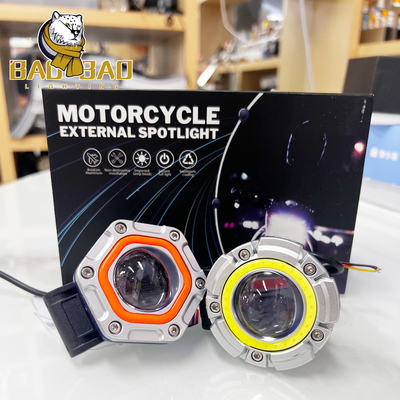 Luci Proiettore Lampada Bianca Gialla RGB Fari Nebbia Per Motociclette Moto